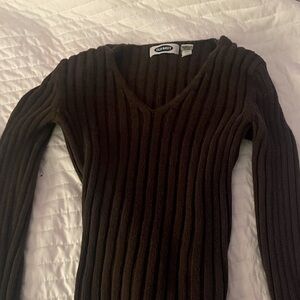 Old Navy Cropped Tight Sweater, Cozy Y2K